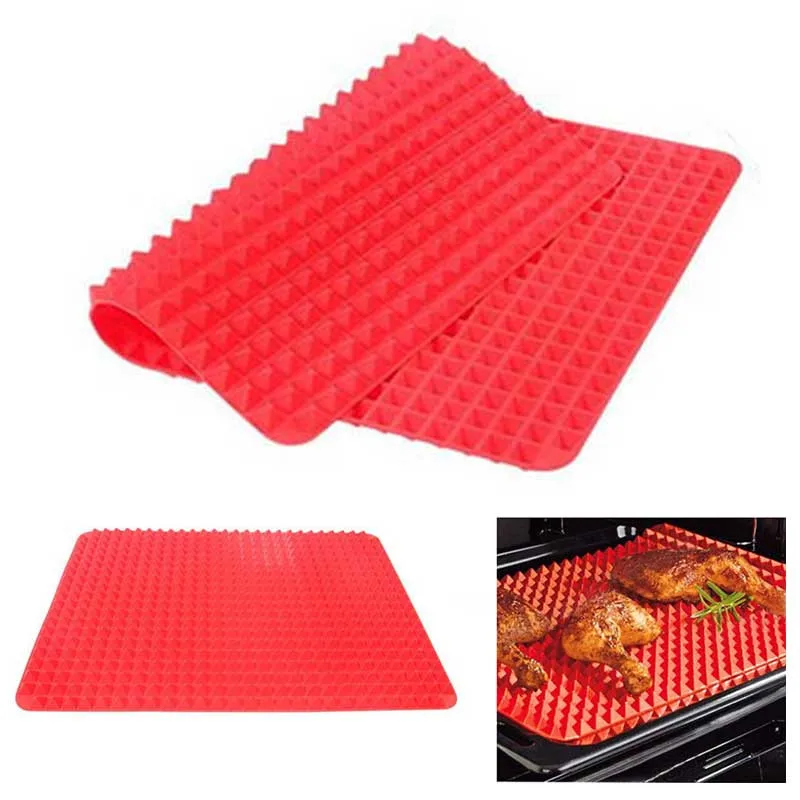 Большая пирамида сковорода антипригарный жир уменьшающий силиконовый коврик