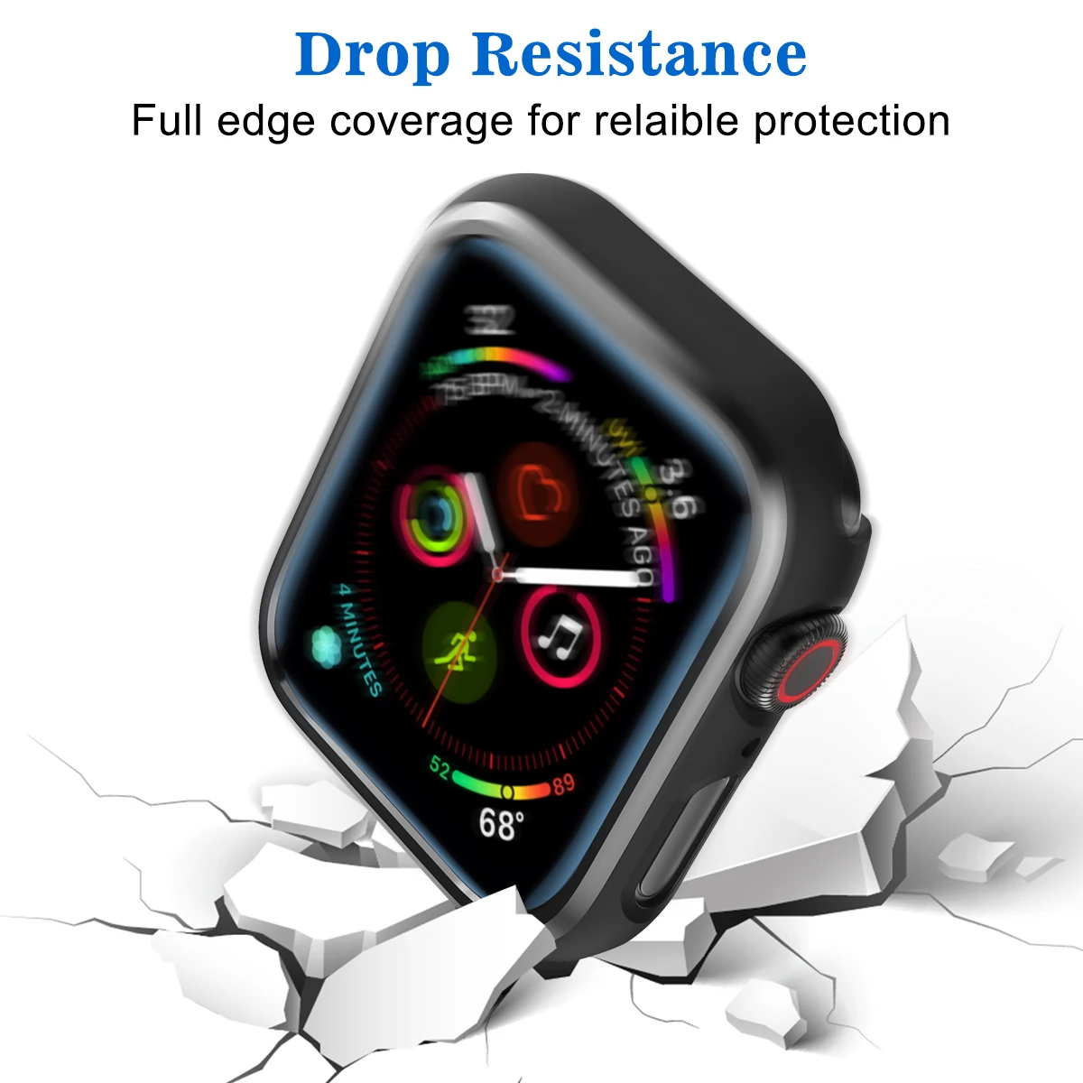 Ультратонкий чехол из поликарбоната защитная рамка для Apple Watch Series 4 3 2 1 iWatch 38 мм 40