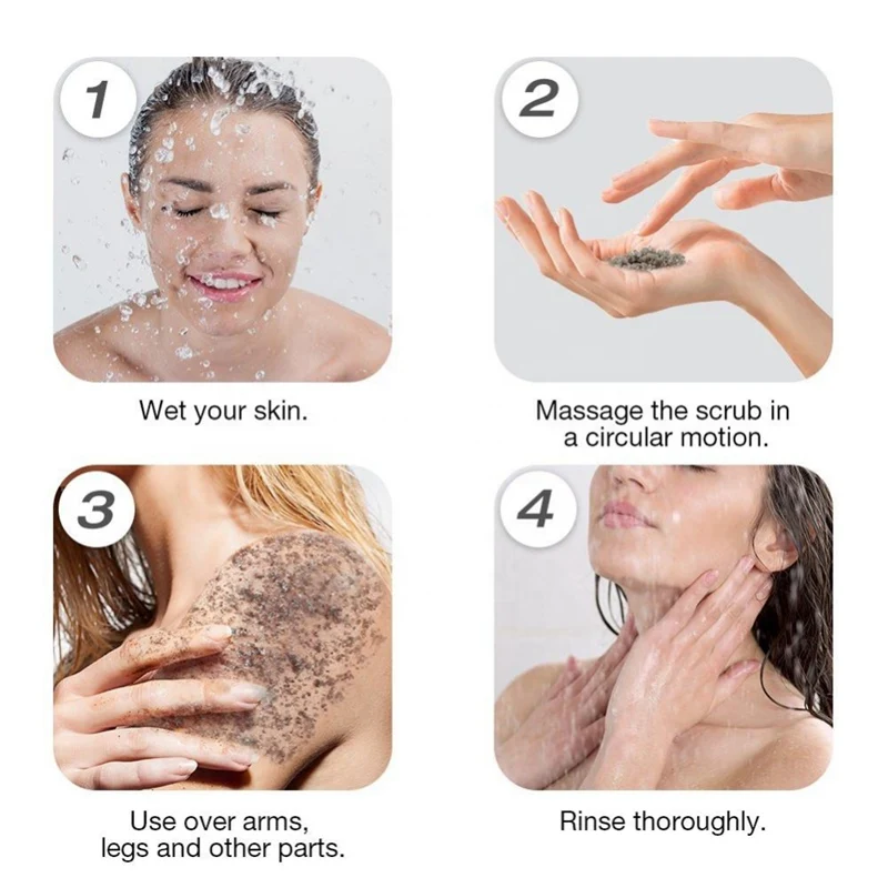 Скраб для лица бамбуковый уголь скраб тела детоксификация Природный