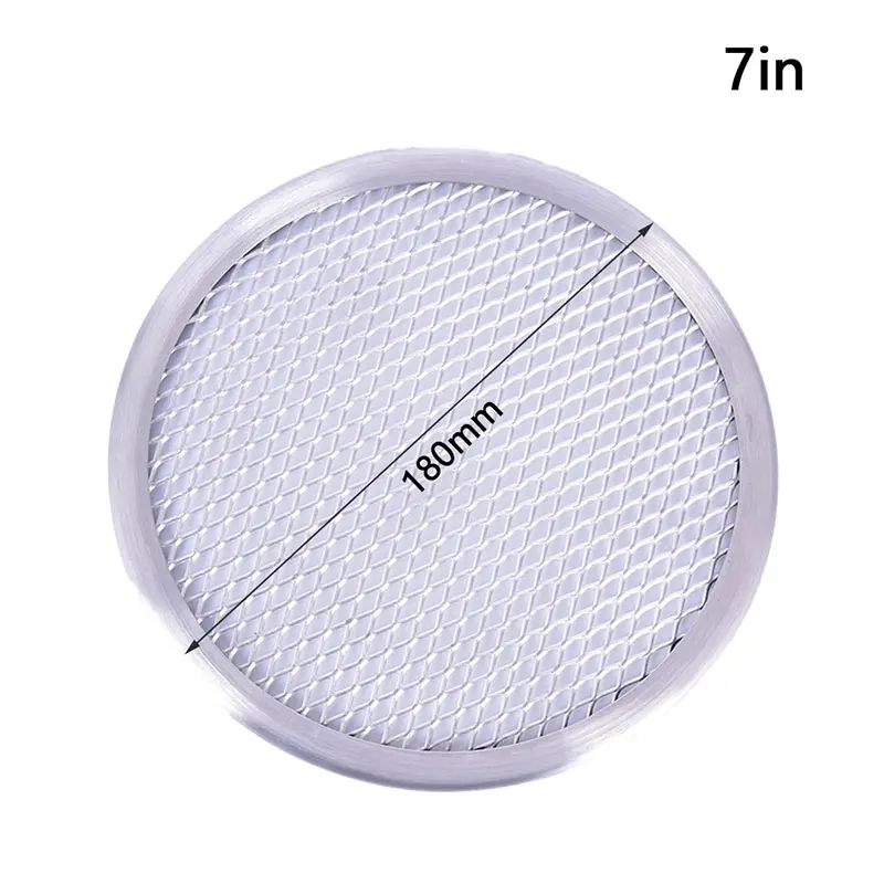Алюминий сетки гриль пиццы Экран круглый выпечки сетчатый поднос Кухня
