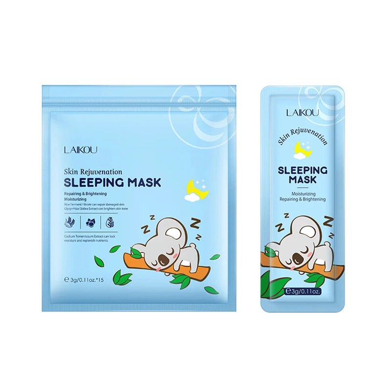 

15 PC Moisturizing Sleeping Mask Hydration Pores Moisturizing Oil-control Anti-Aging Depth Replenishment Whitening Night Mask