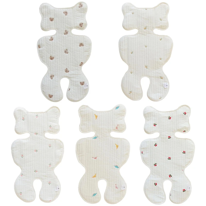 

T5EC Soft Cotton Stroller Pad Breathable 3D Mesh Pushchair Mattress Mat Baby Pram Seat Cover Cushion