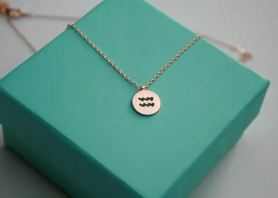 Ожерелье &quotВОДОЛЕЙ&quot знаки 12 зодиака созвездие ожерелье астрологический диск