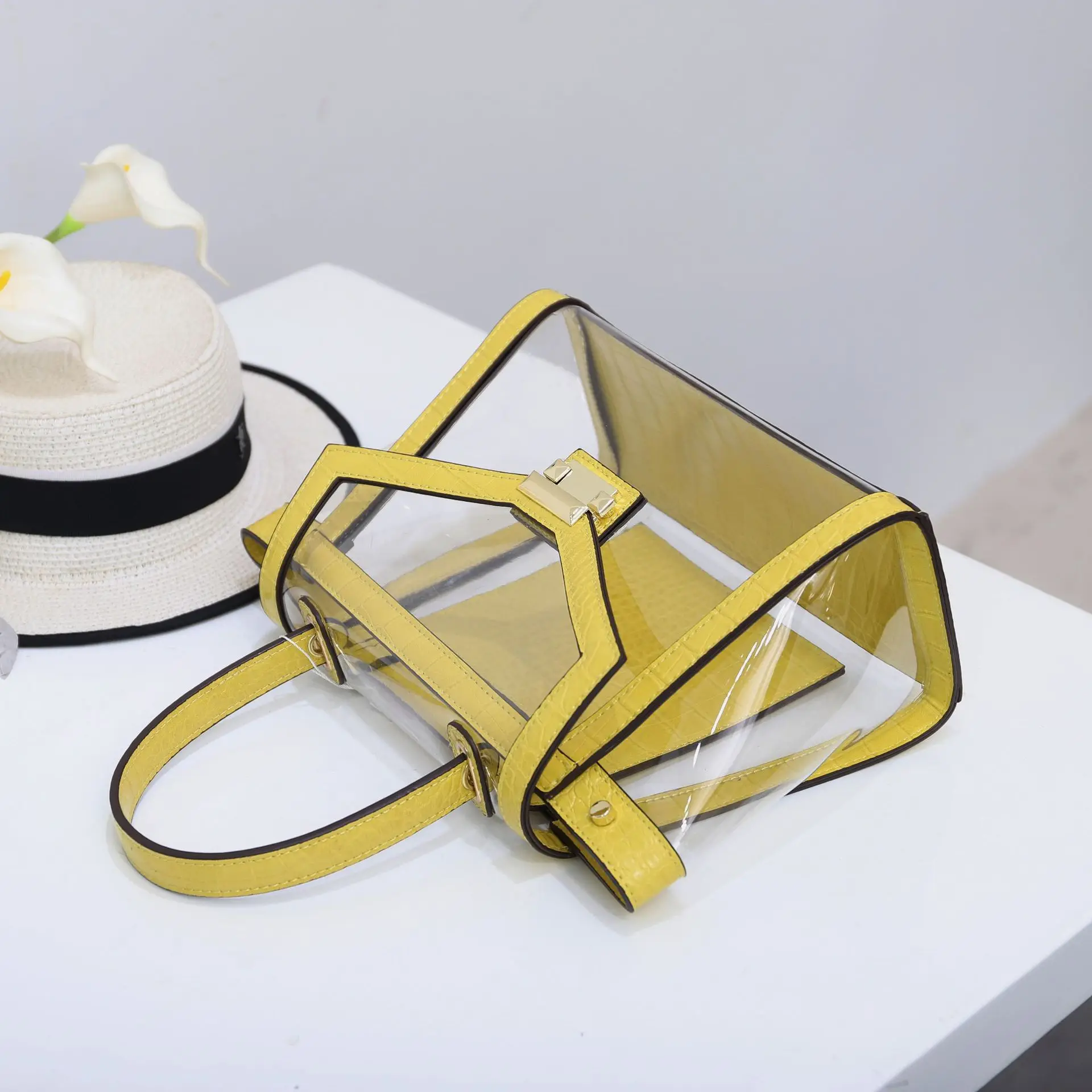 

New Clear Bag Women Shoulder Bag Transparent Summer Bag Purses and Handbags Luxury Designer Sac A Main Composite Bag Bolso Gg