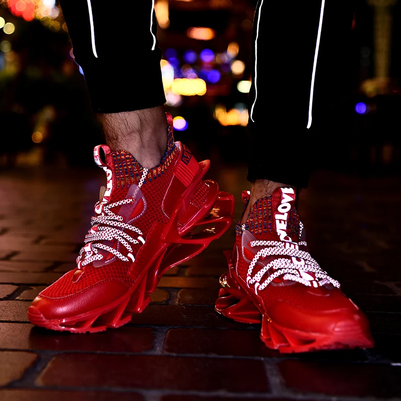 

Fashion Street Blade Men Running Shoes No-slip Cushion Comfort Men's Sneakers Outdoor Light Athletic Jogging Trainer Shoes Men