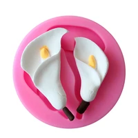 the calla lily flower fondant cake mold chocolate mould for the kitchen baking sugarcraft decoration tool