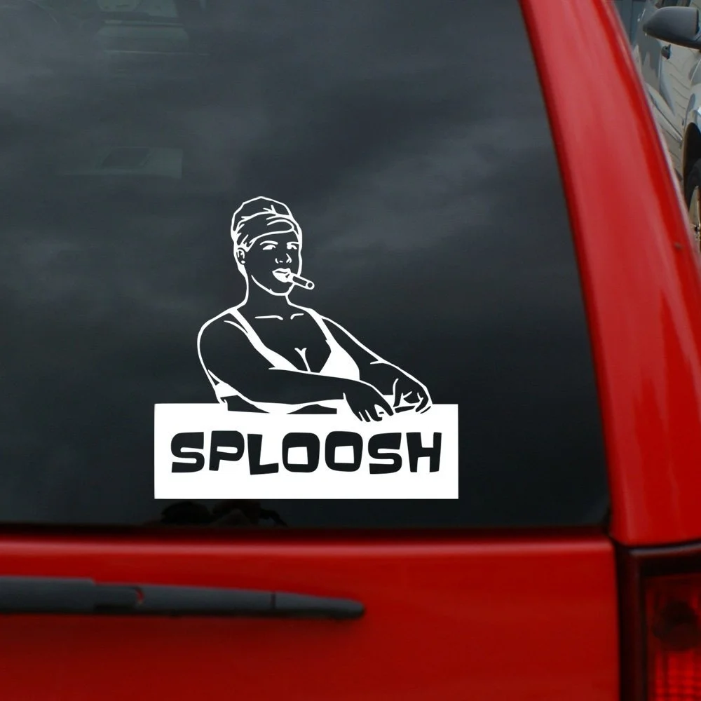 

For Archer - Pam Sploosh tall Vinyl Decal Window Sticker for Cars, Trucks, Windows, Walls, Laptops, and More.