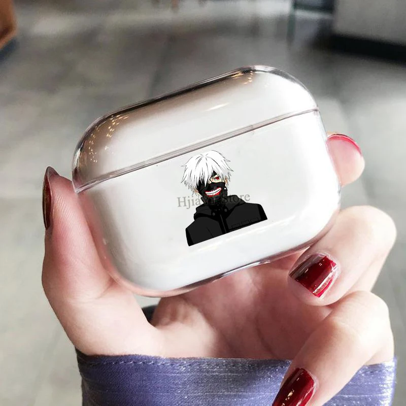 

Чехол для наушников «Токийский Гуль», чехол для AirPods Pro, прозрачный защитный чехол для Airpods Pro, зарядное устройство