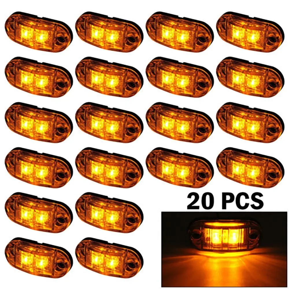 

2.5\\\" Side Marker Light 7.75in/197mm Clearance Light Trailer 2 Diode