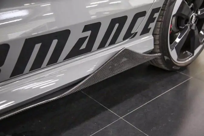 Новинка автомобильные боковые юбки из натурального углеродного волокна A3