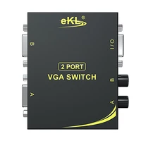 ekl 201v vga switcher two in and one out computer surveillance video tv monitor switcher 2 in and 1 out