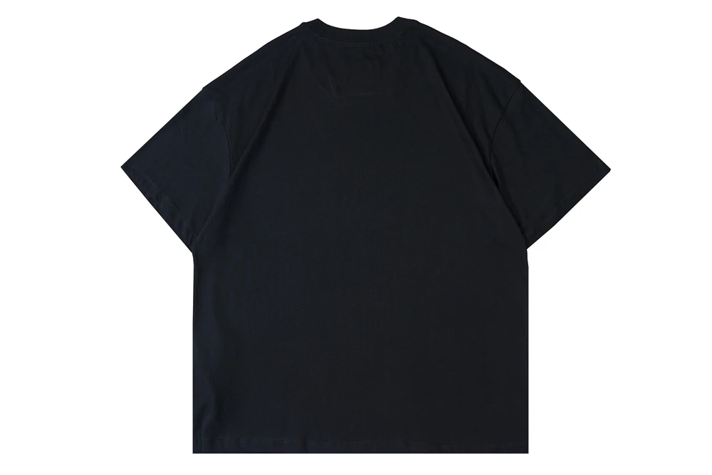 

Unisex 6PMSEASON Blue Three-dimensional Letter LOGO Printed Short Sleeve T-Shirt Black White S-XL