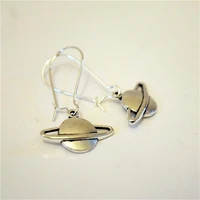 cute planet drop earrings earrings for woman saturn earrings space lover gift