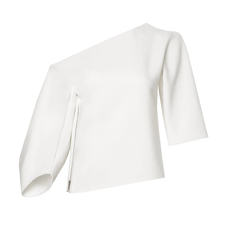 Женская сексуальная белая блузка 2020 летняя рубашка с рукавом до локтя Свободная