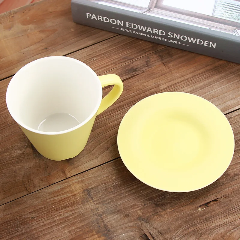 Tulips Ceramics Coffee Cups Saucers Suit European Cappuccino Latte Milk Restaurant Afternoon Tea Black TeaCup | Дом и сад
