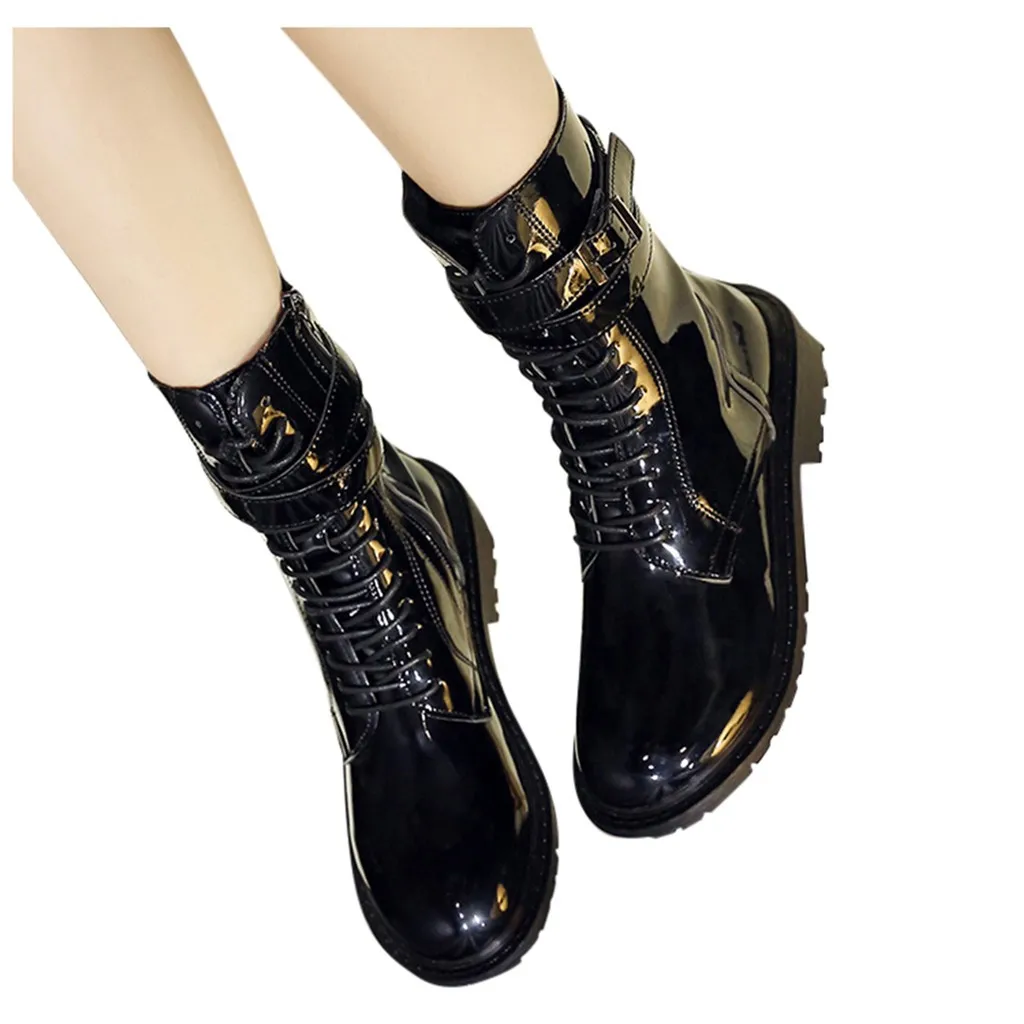Женские сапоги В рыцарском стиле повседневные на квадратном каблуке с застежкой