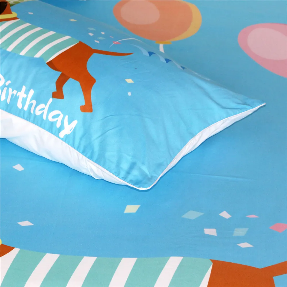 Комплект пододеяльников для собаки силуэты таксы ручной росписи на монохромном