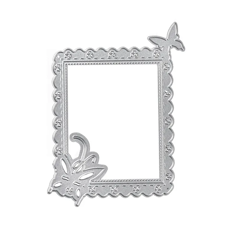 DiyArts бабочка край фон металлические режущие штампы кружева границы Скрапбукинг