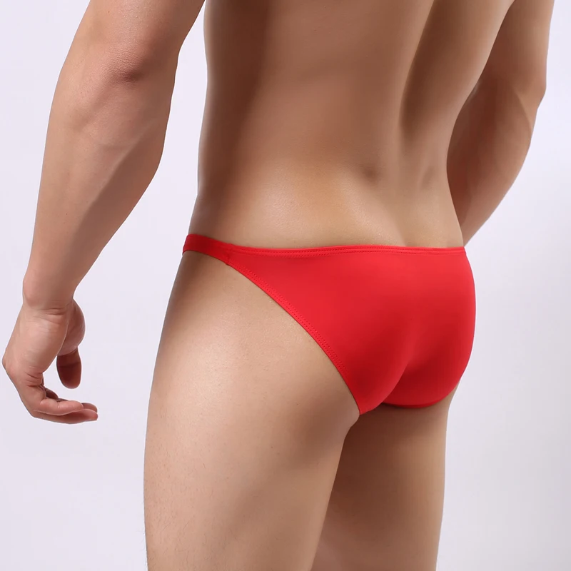 Мужские брифы мягкие дышащие удобные мужские из ледяного шелка однотонные