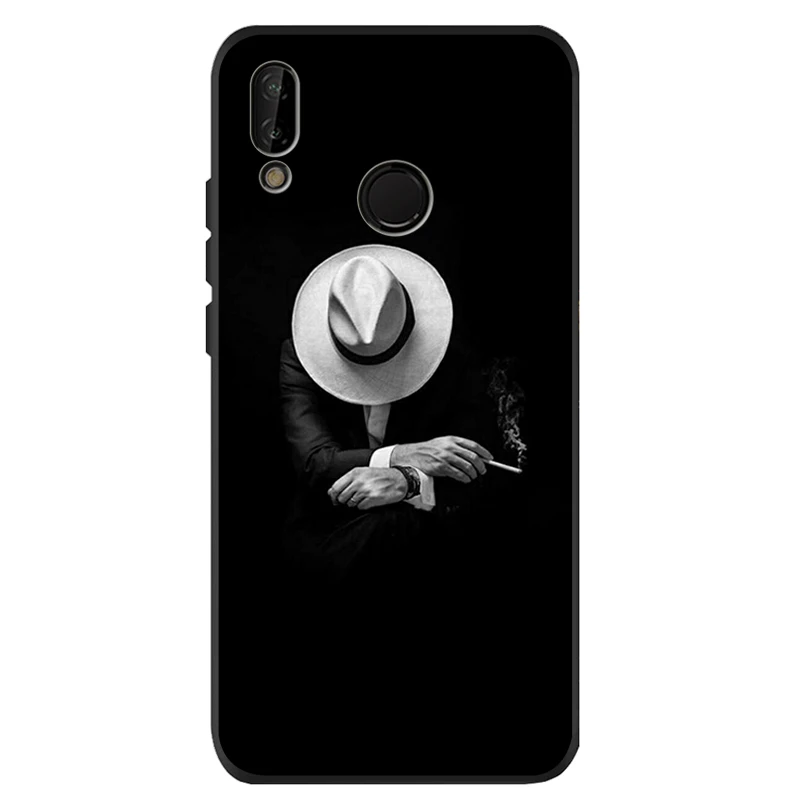 Чехол для huawei P40 P30 P20 P10 Pro P9 Lite Psmart 2019 Y6 Y9 мягкий черный силиконовый | Мобильные