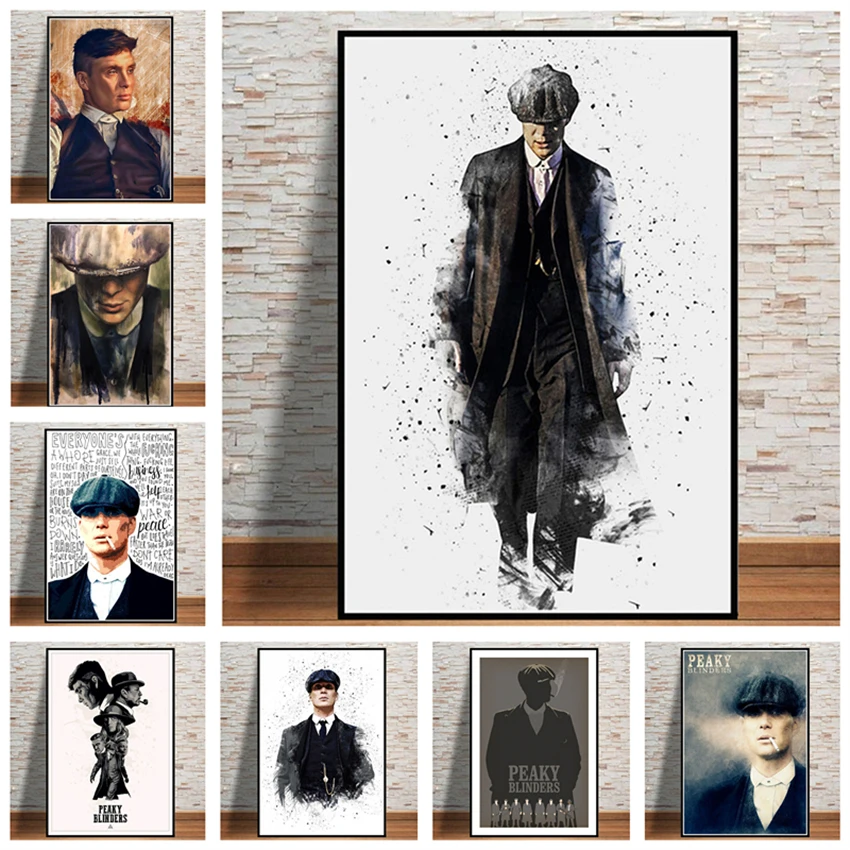 

Peaky Blinders TV Play Series Canvas Paintings Posters and Prints Wall Art Picture for Living Room Home Decoration