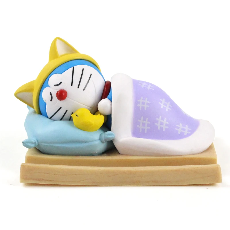 Аниме Doraemon Спящая фигурка из ПВХ милые Мультяшные животные голубая кошка