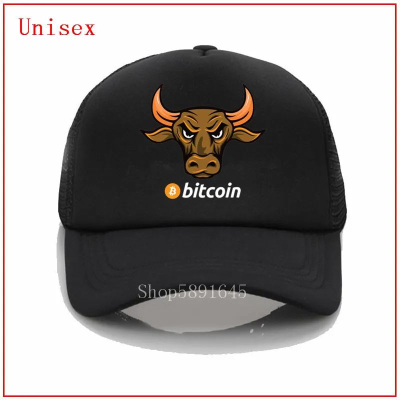 Кепка золотой БЫК для женщин и мужчин летняя федора регулируемая Биткойн |