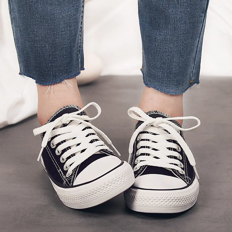 Woman Shoes Summer New Fashion Women Shoes Casual Flats Solid Canvas Classic Solid Candy Color Women Casual Shoes Sneakers