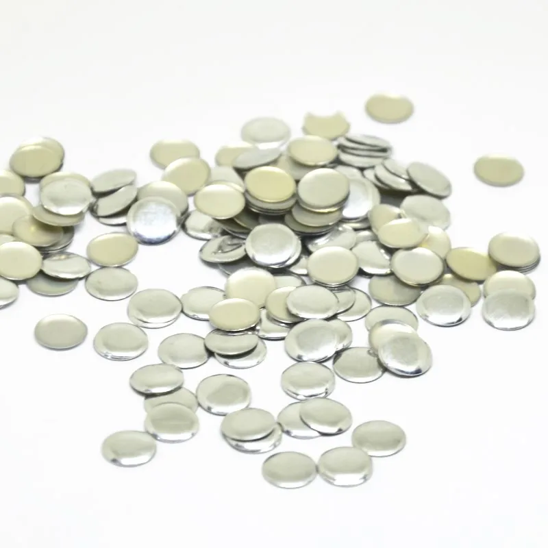 Стразы для горячей фиксации алюминиевые круглые стразы с плоской спинкой