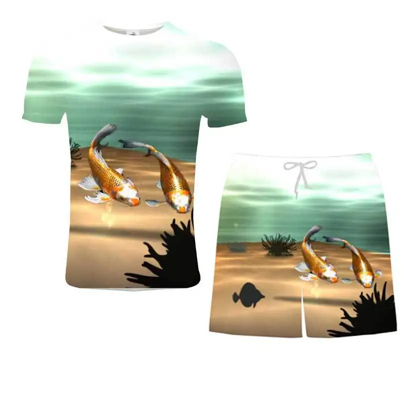 S 6XL летняя мужская одежда с коротким рукавом костюм для рыбалки круглая рубашка