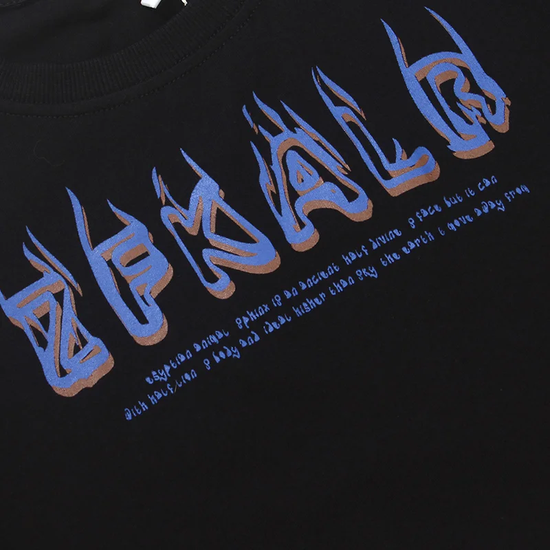 

Summer Men Hip Hop Short Sleeve T-shirts Chinese Myths Cloud Printed Tshirts 2021 Streetwear Harajuku Cotton Casual Tops Tees