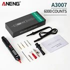 Цифровой мультиметр A3007, тип ручки, 6000 отсчетов, бесконтактный Тестер Напряжения переменногопостоянного тока, цифровой мультиметр