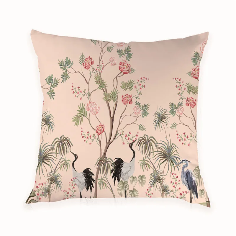 

Printed Cushion Cover Peach Skin Decorative Pillow Covers Living Room Decor for Sofa Bedroom Home Accessories
