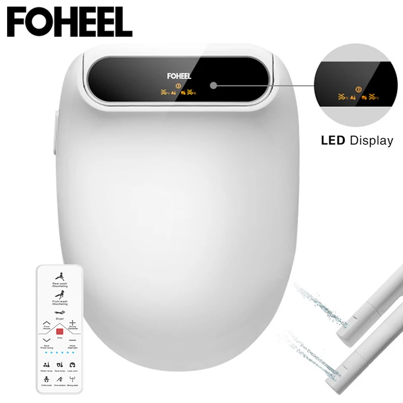 

Крышка сиденья унитаза FOHEEL smart, пульт дистанционного управления, электрическое сиденье на унитаз с подогревом, ванная комната, "умное" сиденье для унитаза