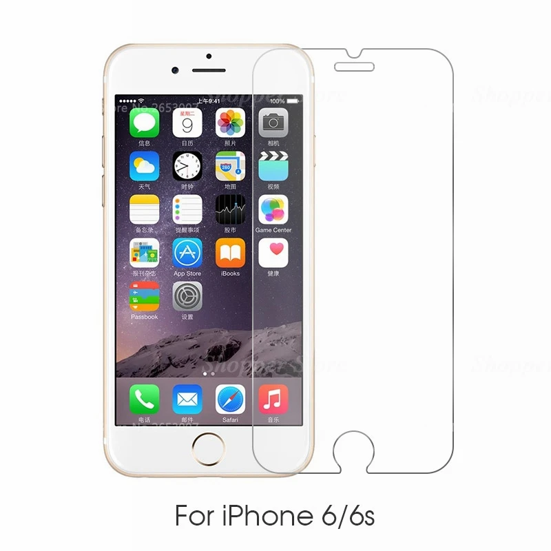 For iPhone 6 6S Закаленное стекло для iPhone 11 Pro XR XS MAX Защита экрана для iPhone 8X7 6 6S Plus 5 5S SE 11 Pro Max 6,1 6,5 5,8 дюйма - Цвет: For iPhone 6 6S