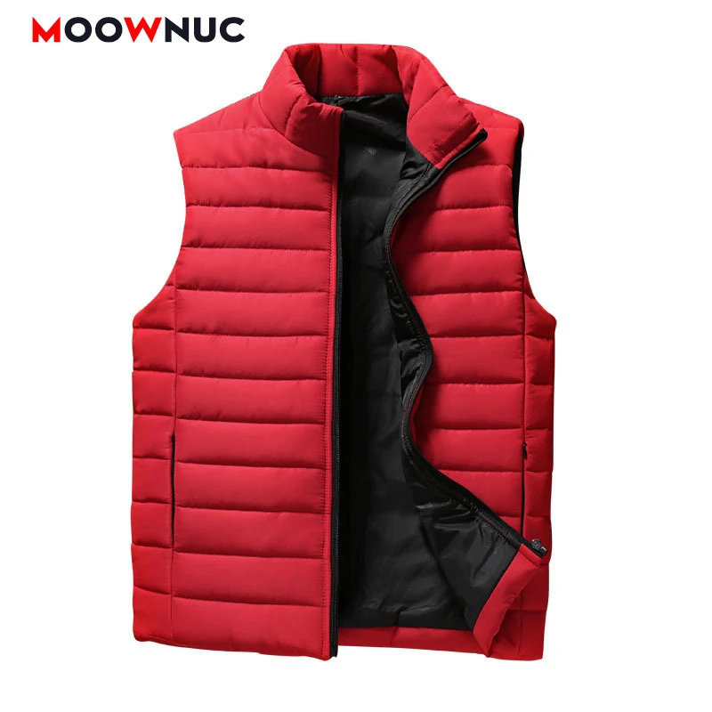 

Casual Vest Male 2020 Thick Brand Clothing Mens Jacket New Autumn Warm Sleeveless Winter Waistcoat Thermal Homme Coats MOOWNUC