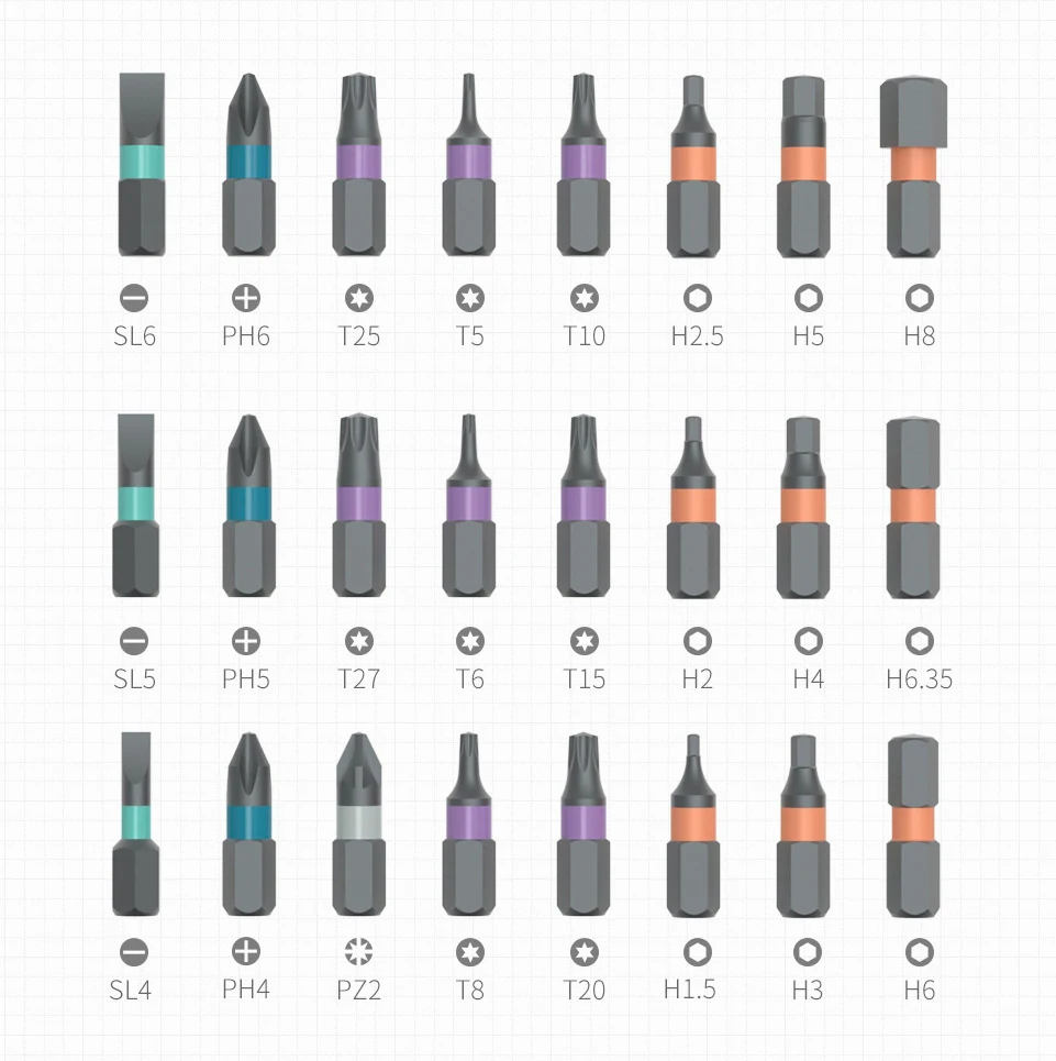 New Youpin ATuMan DUKA 24 in 1 Multi-purpose Ratchet Wrench Screwdriver S2 Magnetic Bits Tools Set DIY Household Repair Tool | Электроника