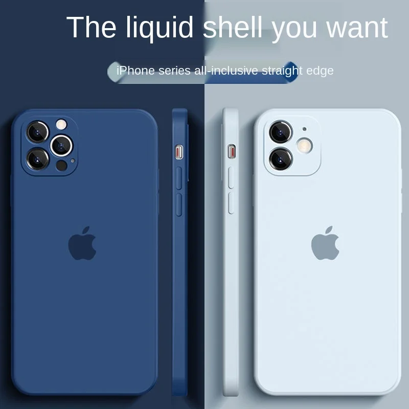 

Disney Phone Case for iPhone 11 12Promax Liquid Silicone 12mini Protective Case 6/7/8P All-Inclusive X iPhone 11 Case