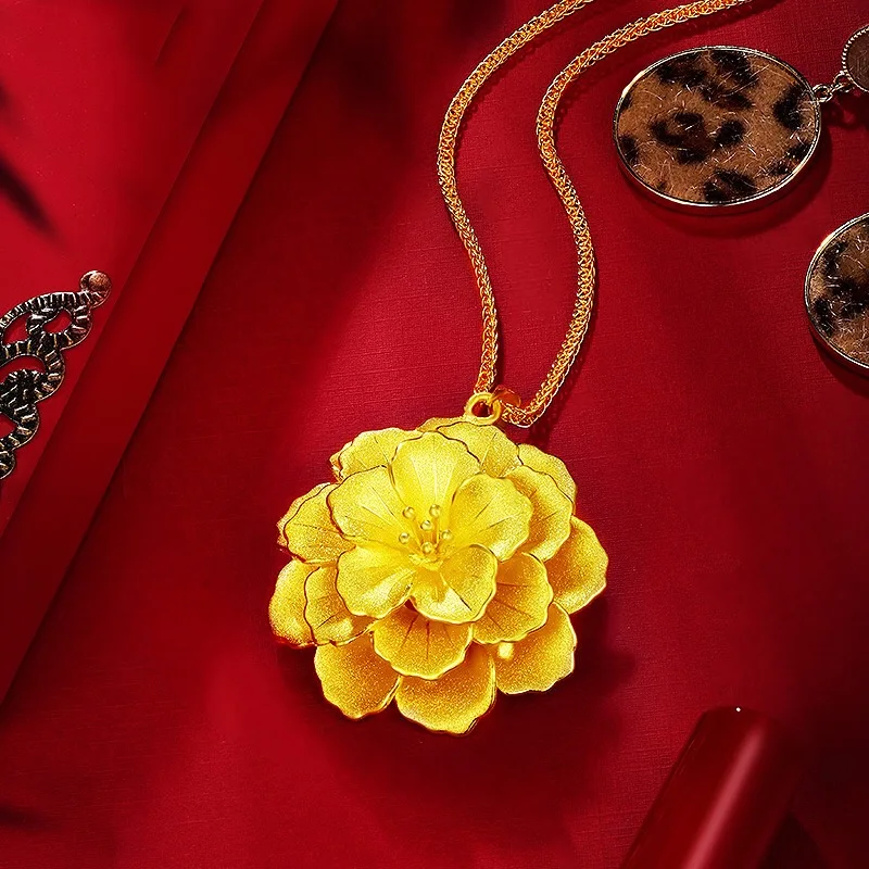 Роскошные Шарм ожерелье с подвеской в виде Новая мода золотые ювелирные изделия