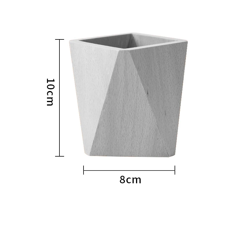 8x10cm Геометрический квадратный держатель для бетонной ручки, силиконовая форма, креативный держатель для цементной ручки, форма для офиса, для домашнего украшения - Цвет: 8x10cm