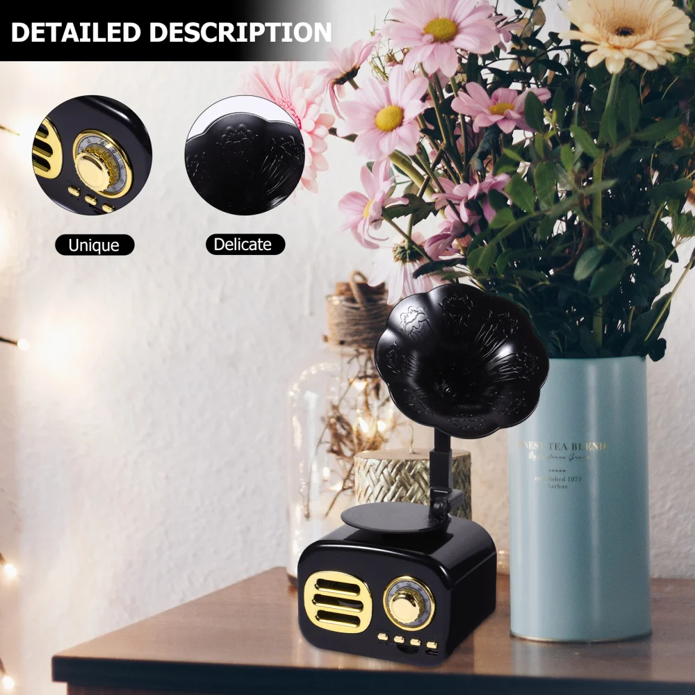 

Retro Wireless Phonograph Speaker Wireless Subwoofer Desktop Home Decoration