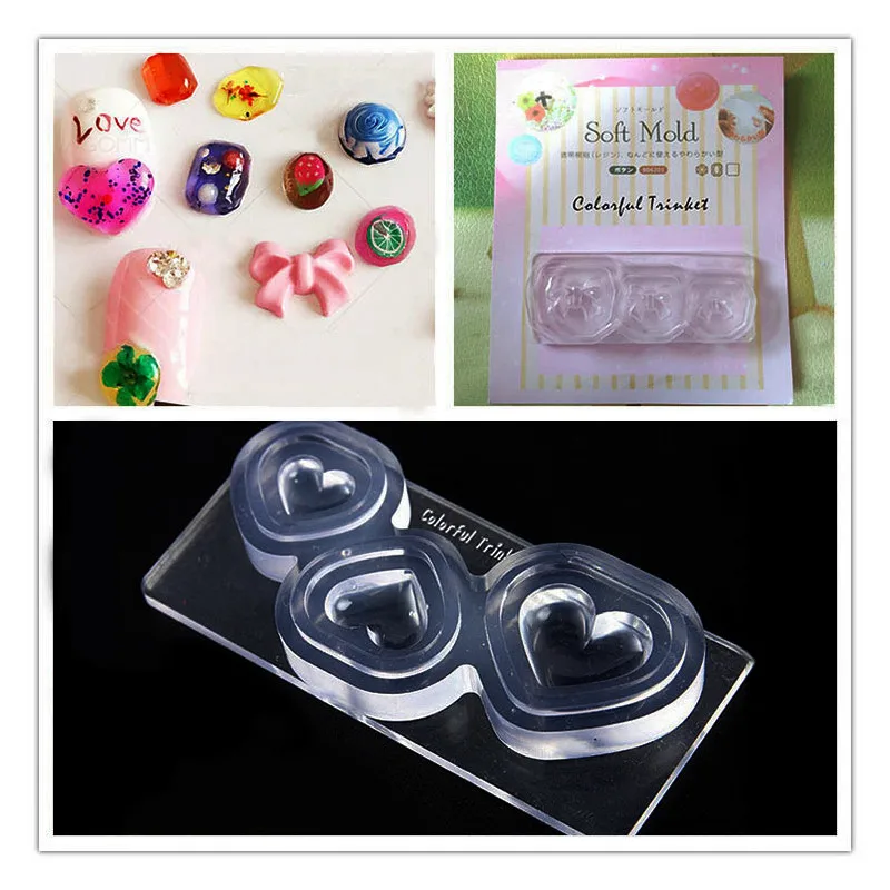 Новый Маникюрный шаблон для гравировки силиконовый маникюрный набор толстых 3D