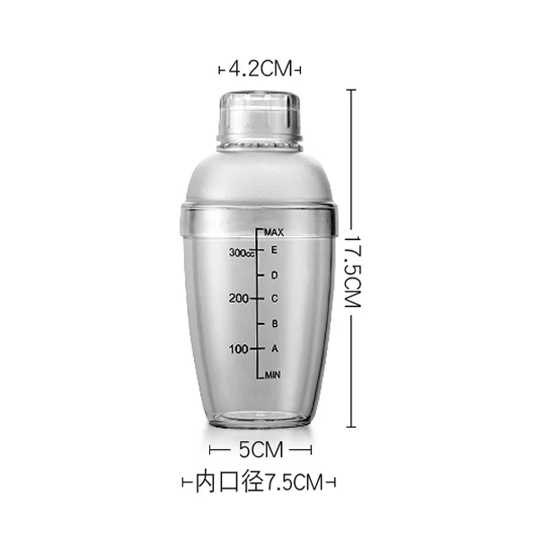 350ml Пластиковый шейкер для коктейлей 350 мл/530 мл/700 мл/1000 мл винный Миксер для напитков шейкер для напитков домашний барный инструмент WF902209 - Цвет: 350ml