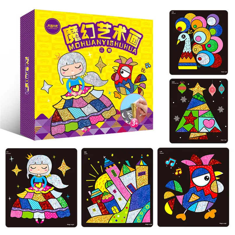 12 шт./компл. Волшебная наклейка для мультфильма сделай сам цветная Звездная с