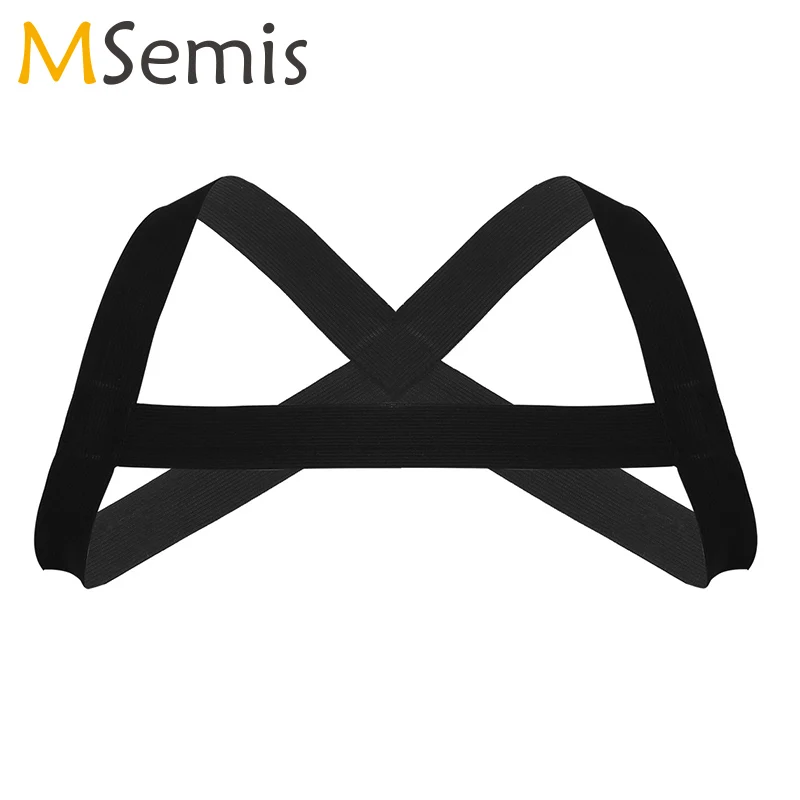 Жгут Для мужчин X Форма обратно эластичный плечевой грудные мышцы ремня через