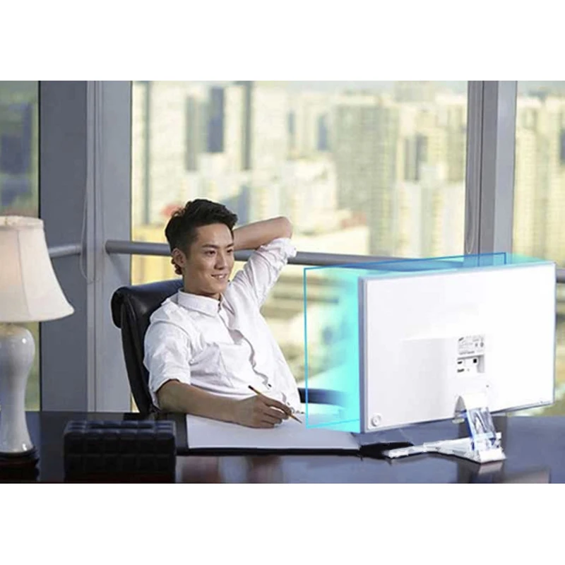 Акриловый Съемный Анти синий лучевой защитный фильтр для экрана снимает