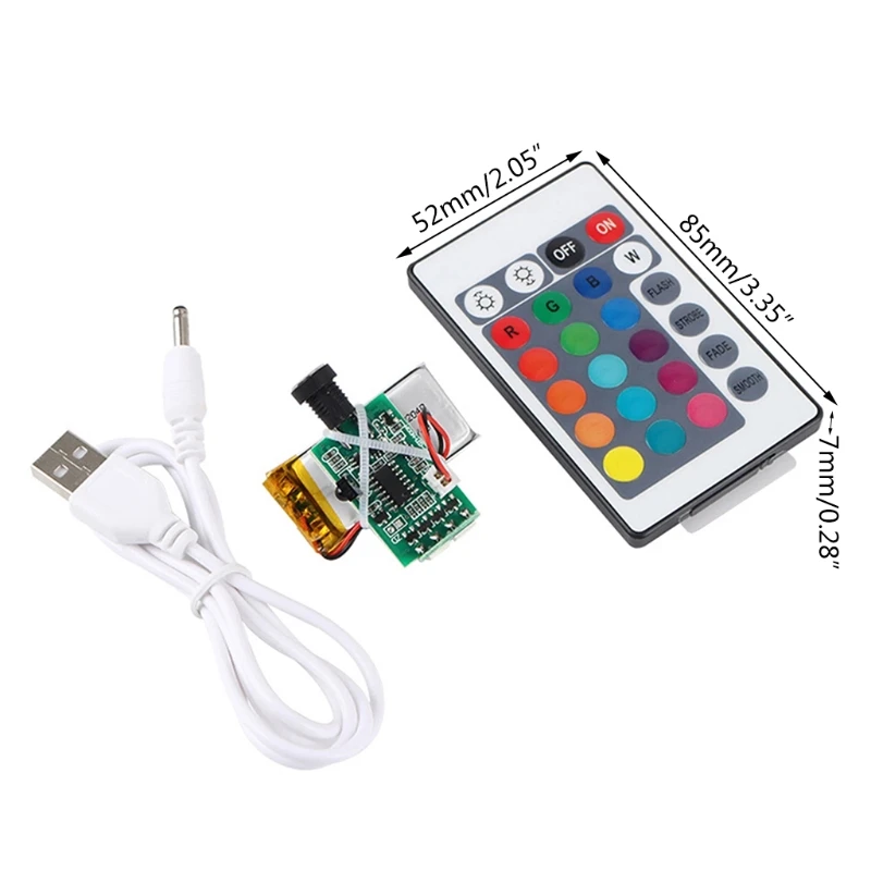 

16 Colors LED Moon Lamp Board Remote Control Light Source Night 3D Printer Parts Drop Shipping