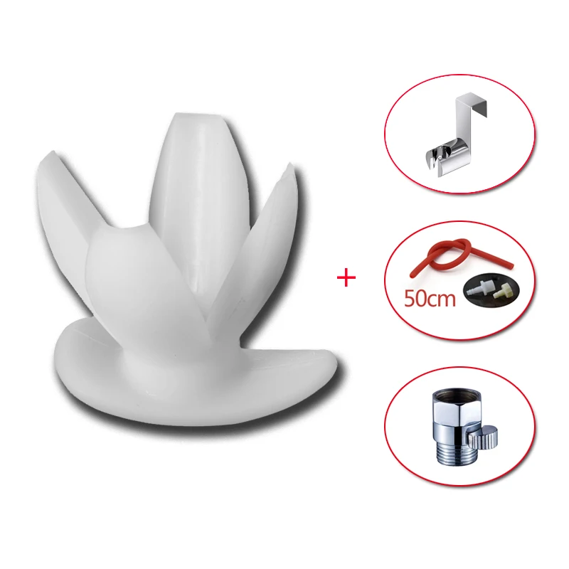 white set4 Анус расширение мытье Душ биде душ Анальная Чистящая пробка портативный Душ попка очиститель штекер расширение Dilatador анальный Гранде - Цвет: white set4