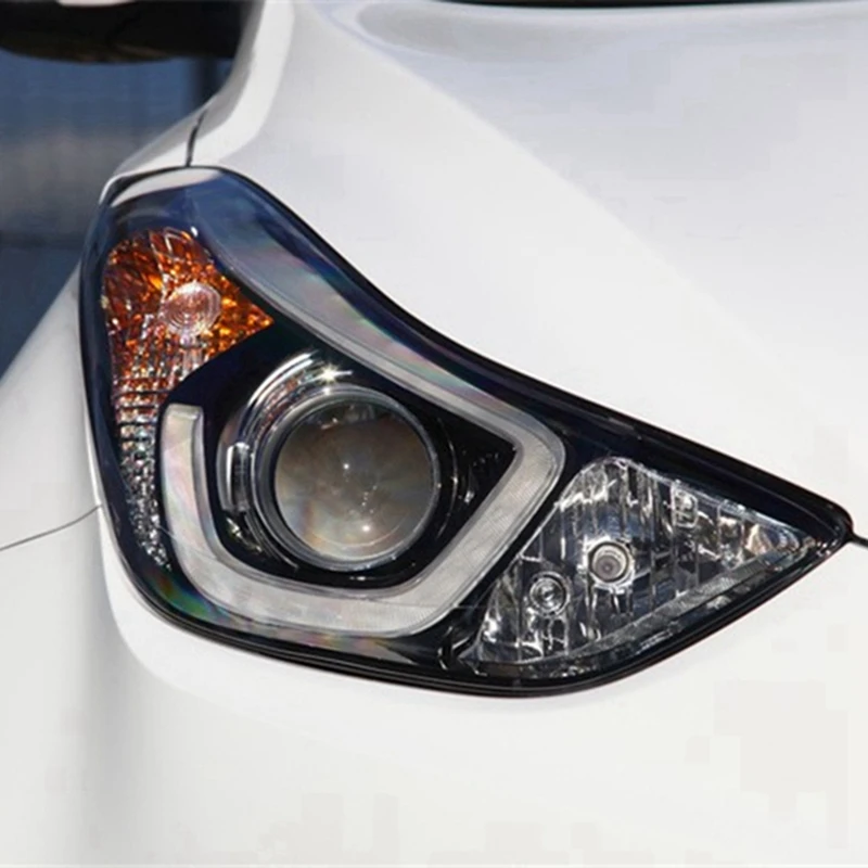 

2 Pcs Car Front Headlight Lens Cover Replacement Headlight Head Light Lamp Shell Cover Left & Right