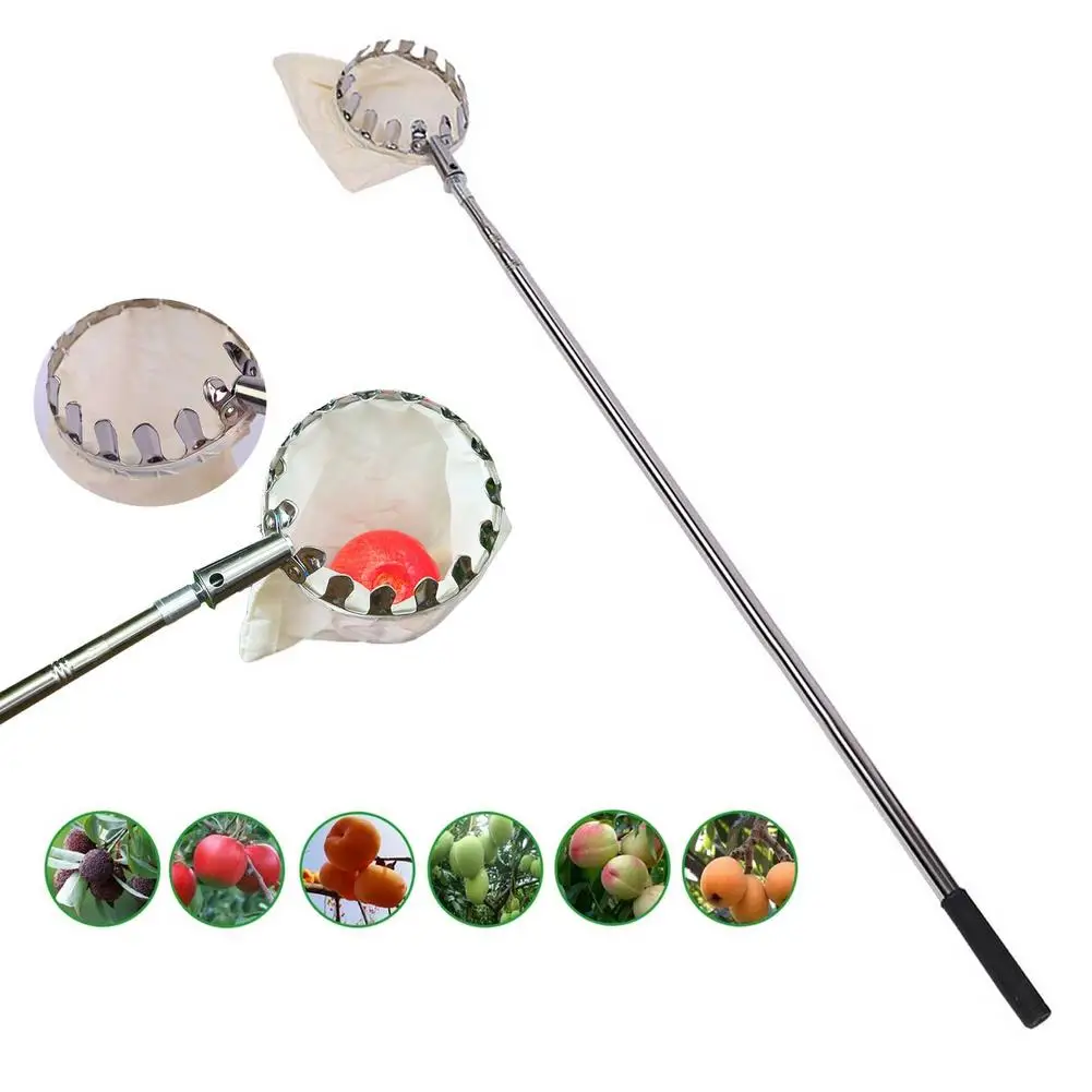 Телескопический Ловец для фруктов 1 5 м с сумкой